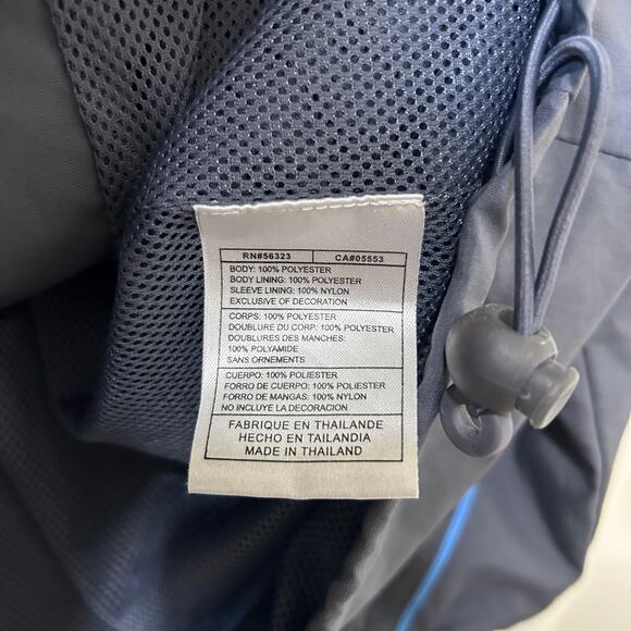 Nike Vtg Mens Sz XXL Gray & Blue Full Zip Windbreaker Jacket Gray Tag Logo - Picture 5 of 7